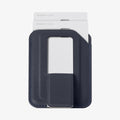 AFA11956 - Filp Stand Card Holder (Mag Fit) in Navy Stone showing two cards inserted into a wallet with a cutout on the front