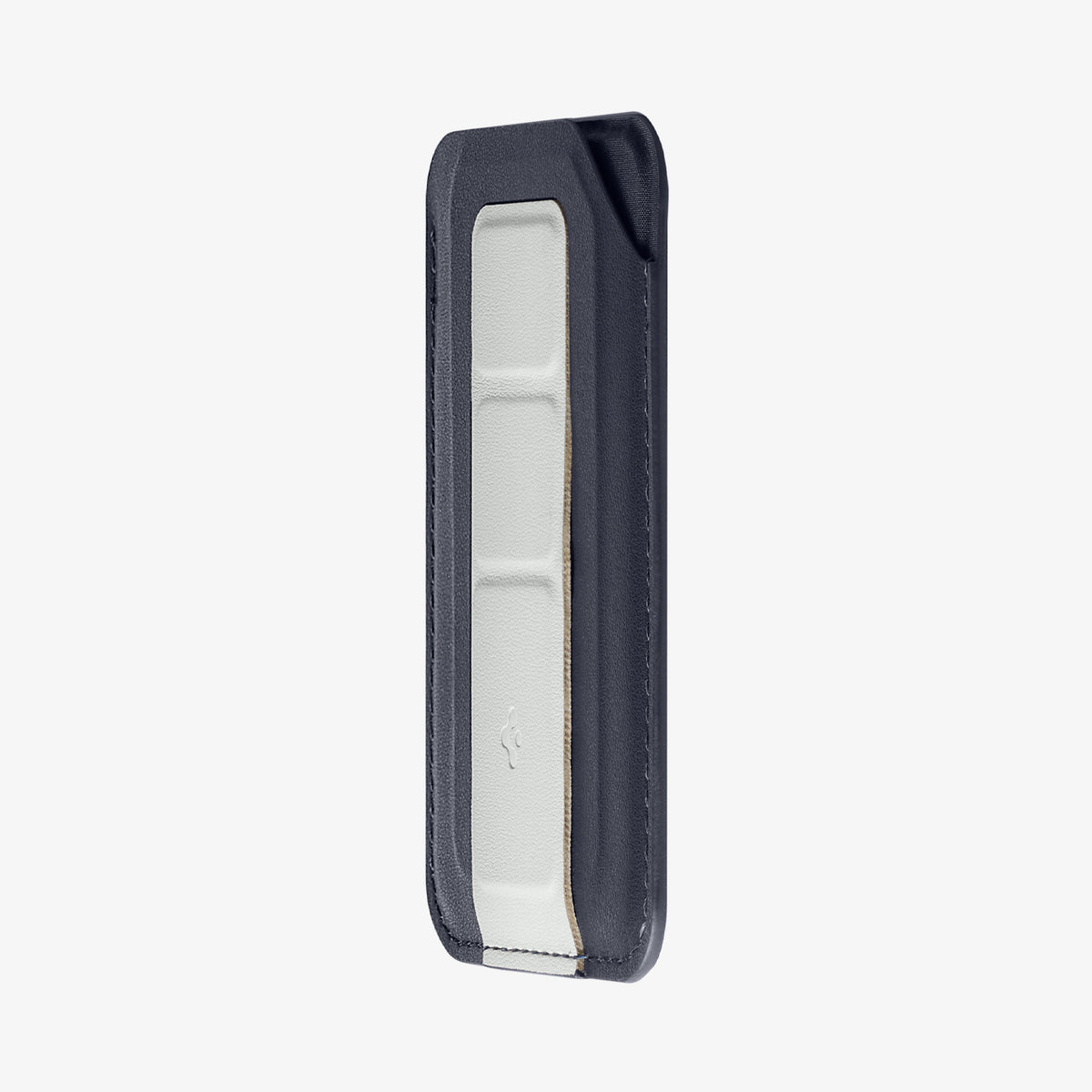 AFA11956 - Filp Stand Card Holder (Mag Fit) in Navy Stone showing a side view of a slim card wallet with a folded kickstand
