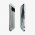 ACS11450 - Pixel 11 Pro XL Ultra Hybrid Crystal Clear front and back angled views display the slim profile, responsive buttons, and precise overall fit.