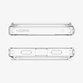 ACS11450 - Pixel 11 Pro XL Ultra Hybrid Crystal Clear top and bottom views highlight precise cutouts, speaker openings, charging port access, and a clean fit.