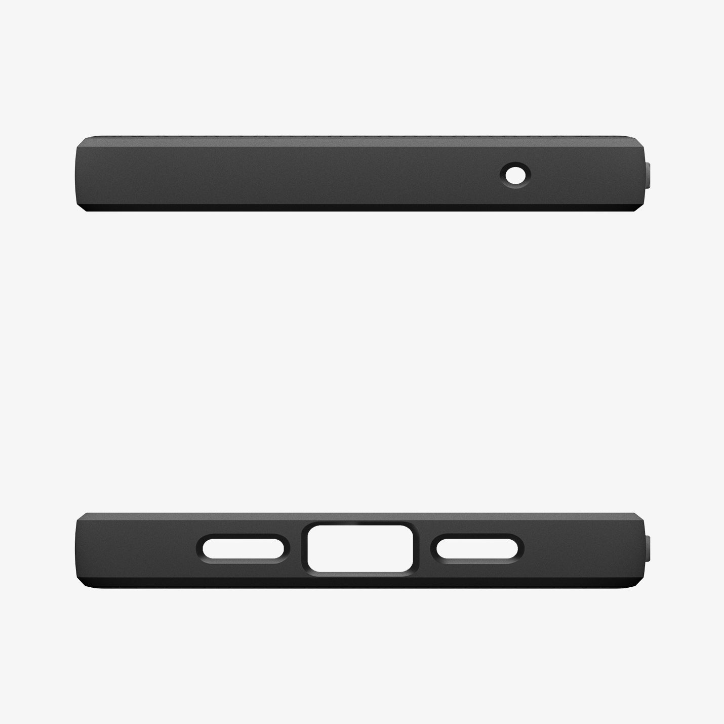 ACS11285 - Pixel 10a Liquid Air in Matte Black showing the top and bottom of case