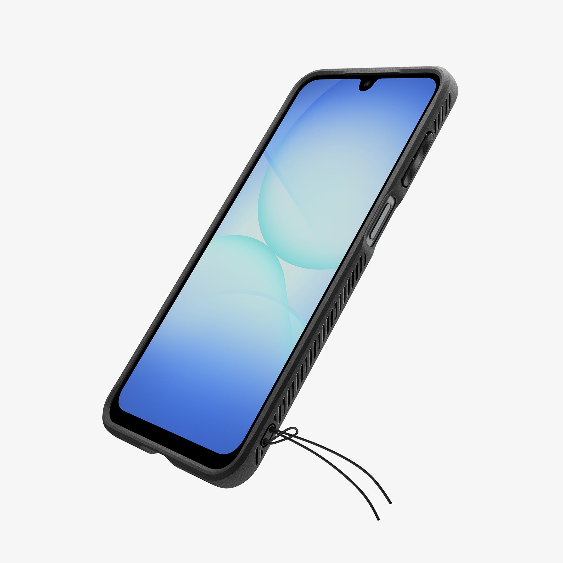 ACS09844 - Galaxy A 17 5G Rugged armor showing lanyard hole and string