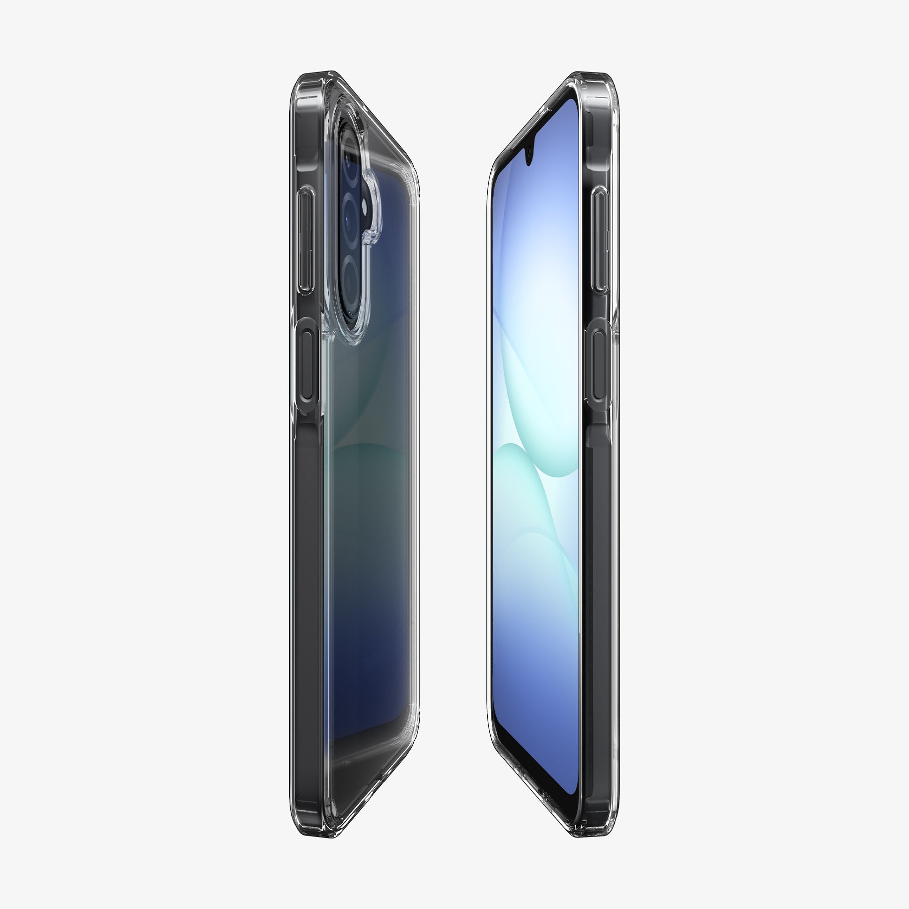 ACS10108 - Galaxy A17 5G Case Ultra Hybrid in Crystal Clear showing the back and front