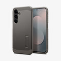 ACS10030 - Galaxy S25 FE Case Tough Armor (MagFit) in gunmetal showing the back and front