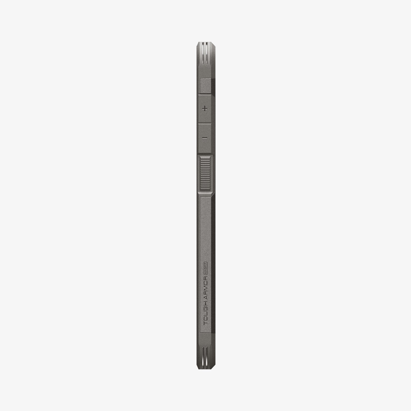 ACS10030 - Galaxy S25 FE Case Tough Armor (MagFit) in gunmetal showing the side