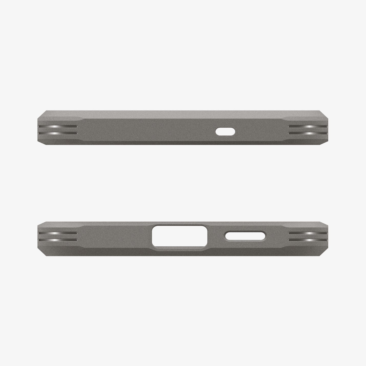 ACS10030 - Galaxy S25 FE Case Tough Armor (MagFit) in gunmetal showing the top and bottom