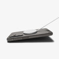 ACS10030 - Galaxy S25 FE Case Tough Armor (MagFit) in gunmetal showing the back and side