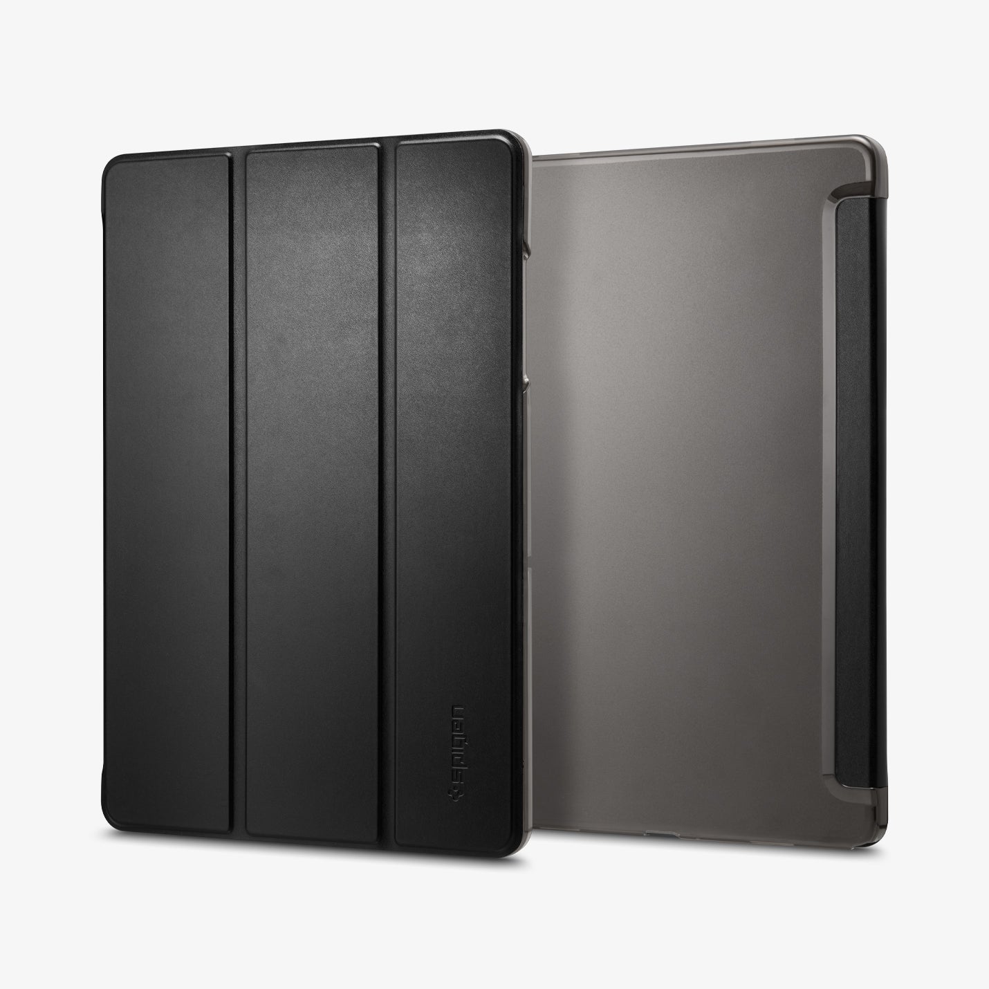 ACS10553 - Galaxy Tab A Series - Smart Fold Matte Black showing front and back