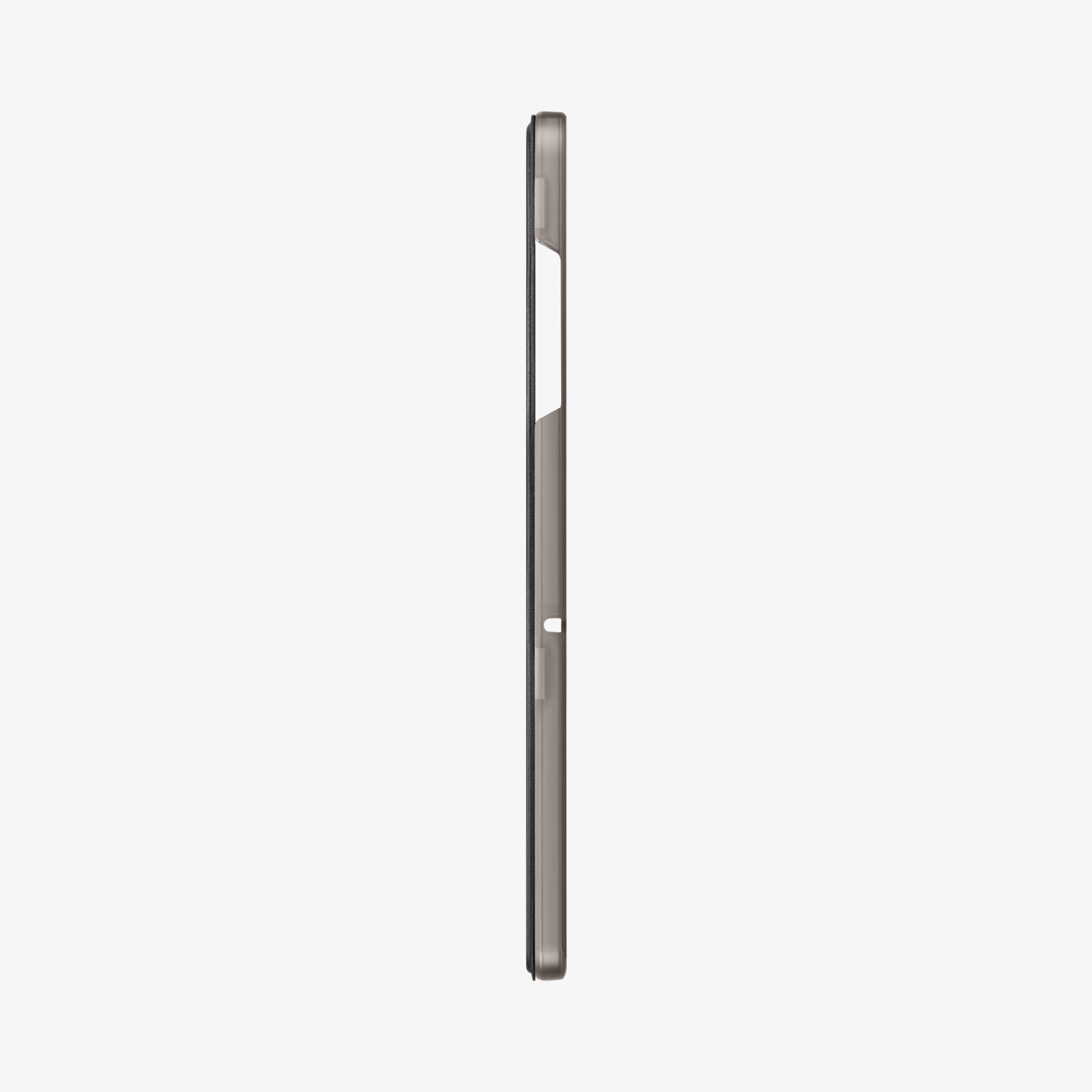 ACS10553 - Galaxy Tab A Series - Smart Fold Matte Black showing the side with volume controls