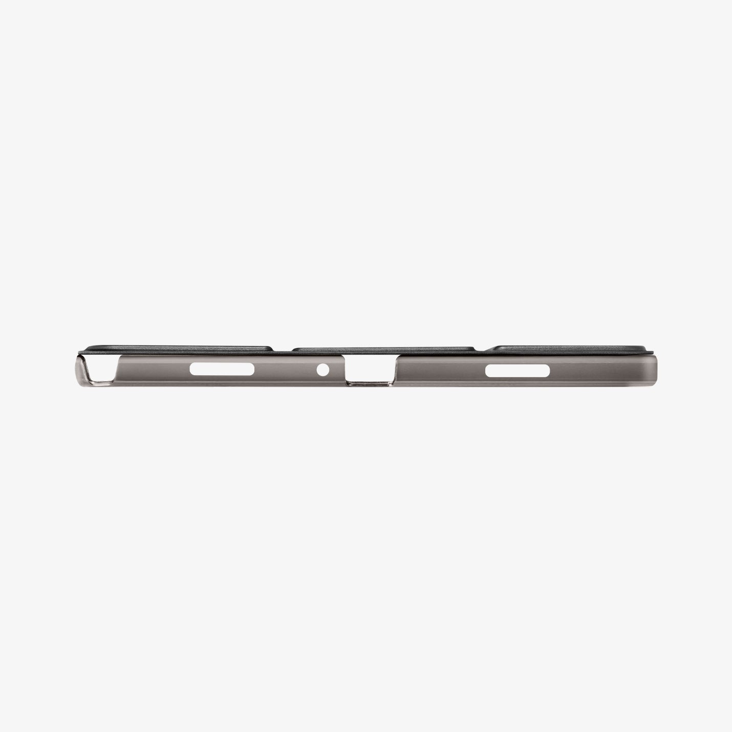 ACS10553 - Galaxy Tab A Series - Smart Fold Matte Black showing the top and bottom with precise cutouts