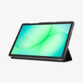 ACS10553 - Galaxy Tab A Series - Smart Fold Matte Black showing the side and front