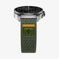 AMP10113 - Galaxy Watch 8 (44mm) Athlex Air in Active Green showing the  partial front and side