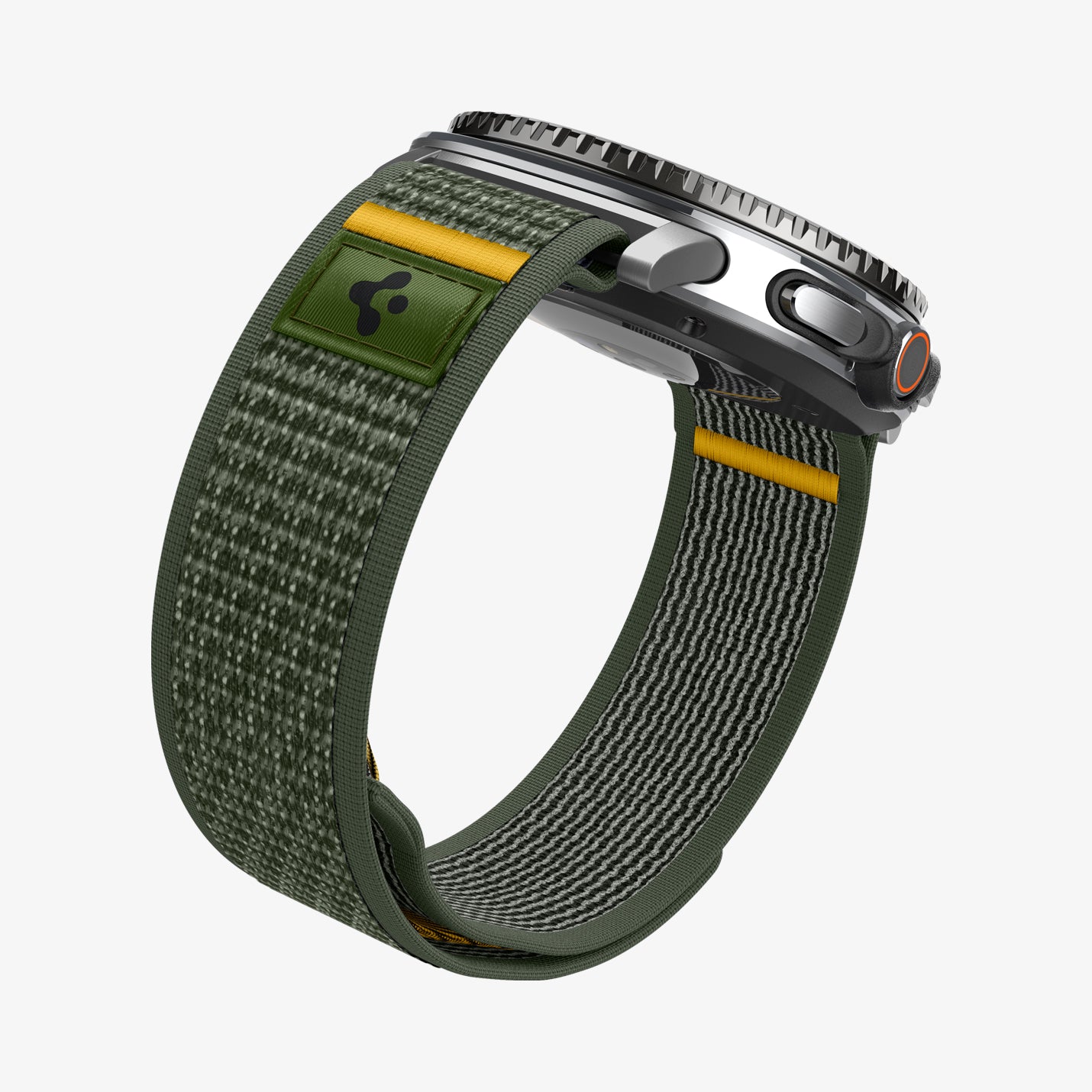 AMP10113 - Galaxy Watch 8 (44mm) Athlex Air in Active Green showing the front, partial sides, inner side and bottom