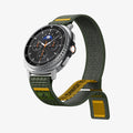 AMP10113 - Galaxy Watch 8 (44mm) Athlex Air in Active Green showing the front and partial inside of band