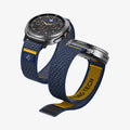 AMP10114 - Galaxy Watch 8 Series Band Athlex Air in active navy showing the front, back and bottom
