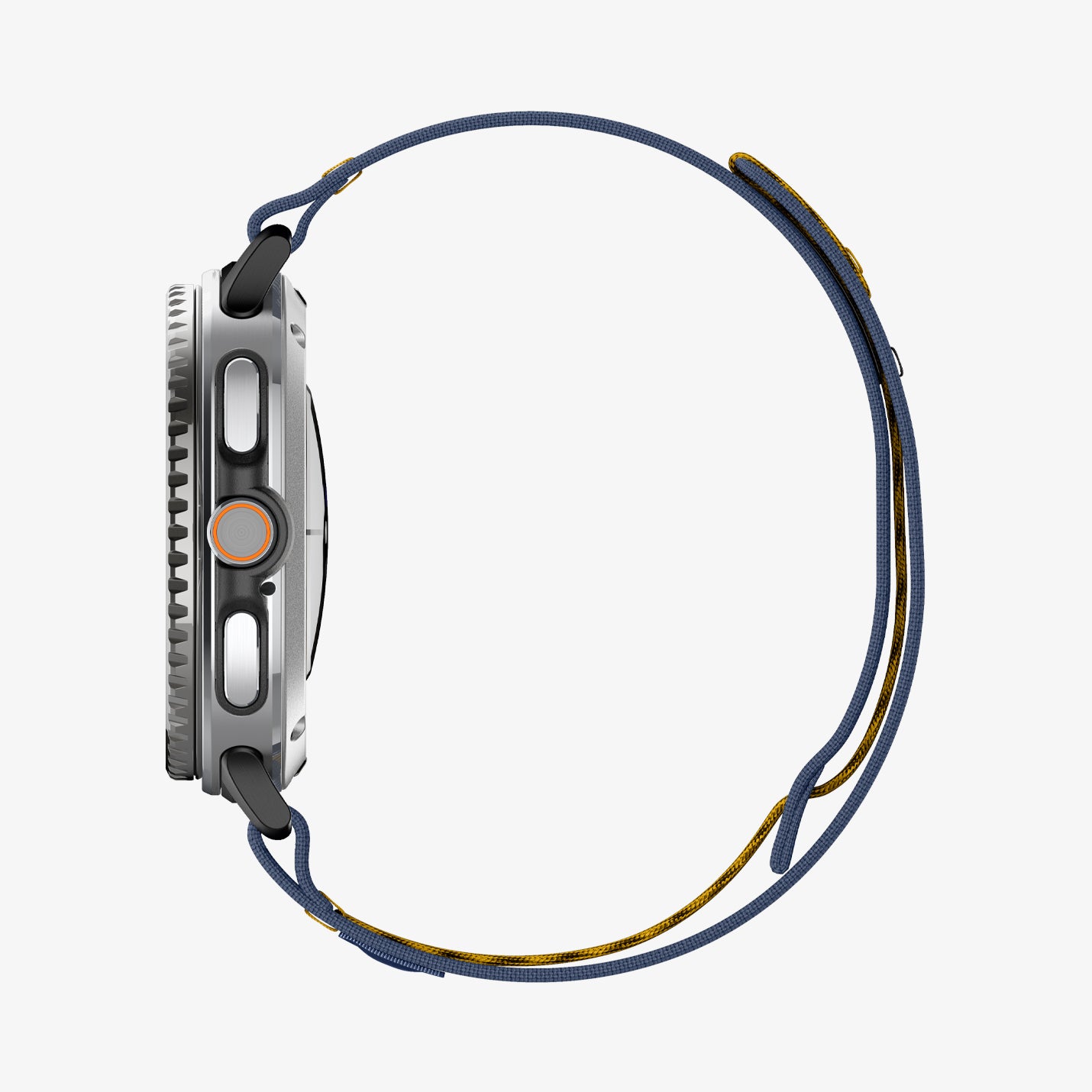 AMP10114 - Galaxy Watch 8 Series Band Athlex Air in active navy showing the side