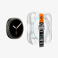 AGL09876 - Galaxy Watch 8 44mm GLAS.tR EZ Fit showing the watch face, screen protector and ez fit tray