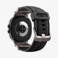 AMP10118 - Galaxy Watch 8 Series DuraPro Armor band in black showing the back and partial inside of band