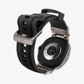 AMP10118 - Galaxy Watch 8 Series DuraPro Armor band in black showing the back and band bending slightly