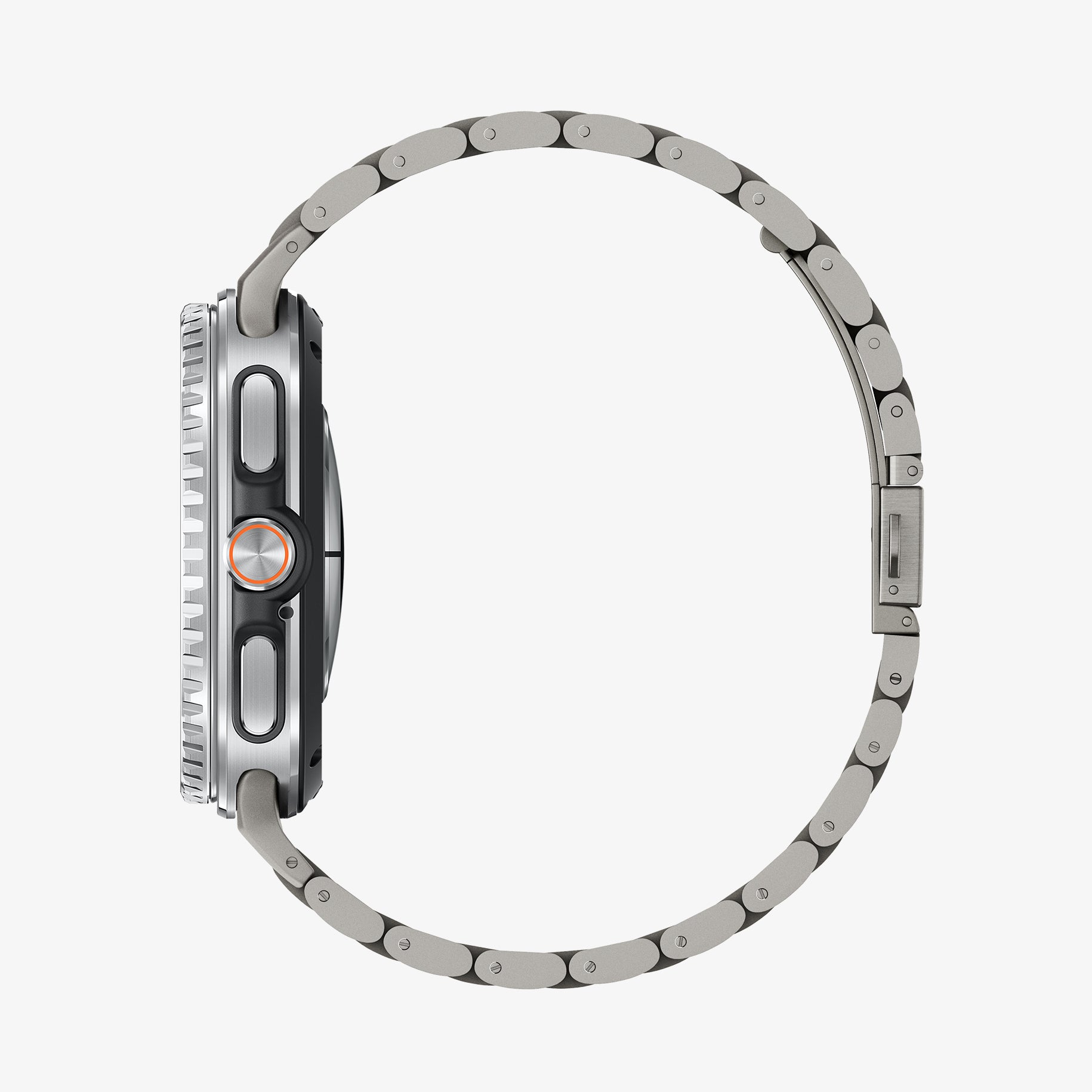 AMP10122 - Galaxy Watch 8 Series Modern Fit Titanium showing the side