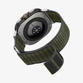 AMP10147 - Galaxy Watch Ultra WBF0 in green showing the partial side and back, inner side and bottom