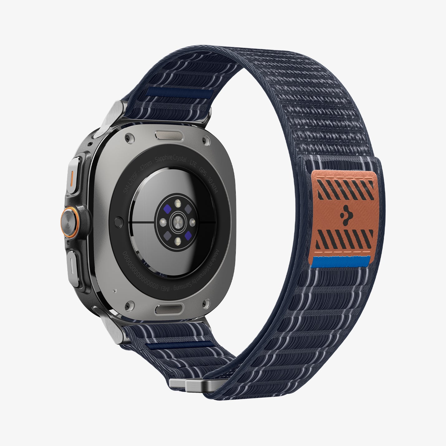 AMP10148 - Galaxy Watch Ultra WBF0 in navy showing the back, inner sides and back bottom