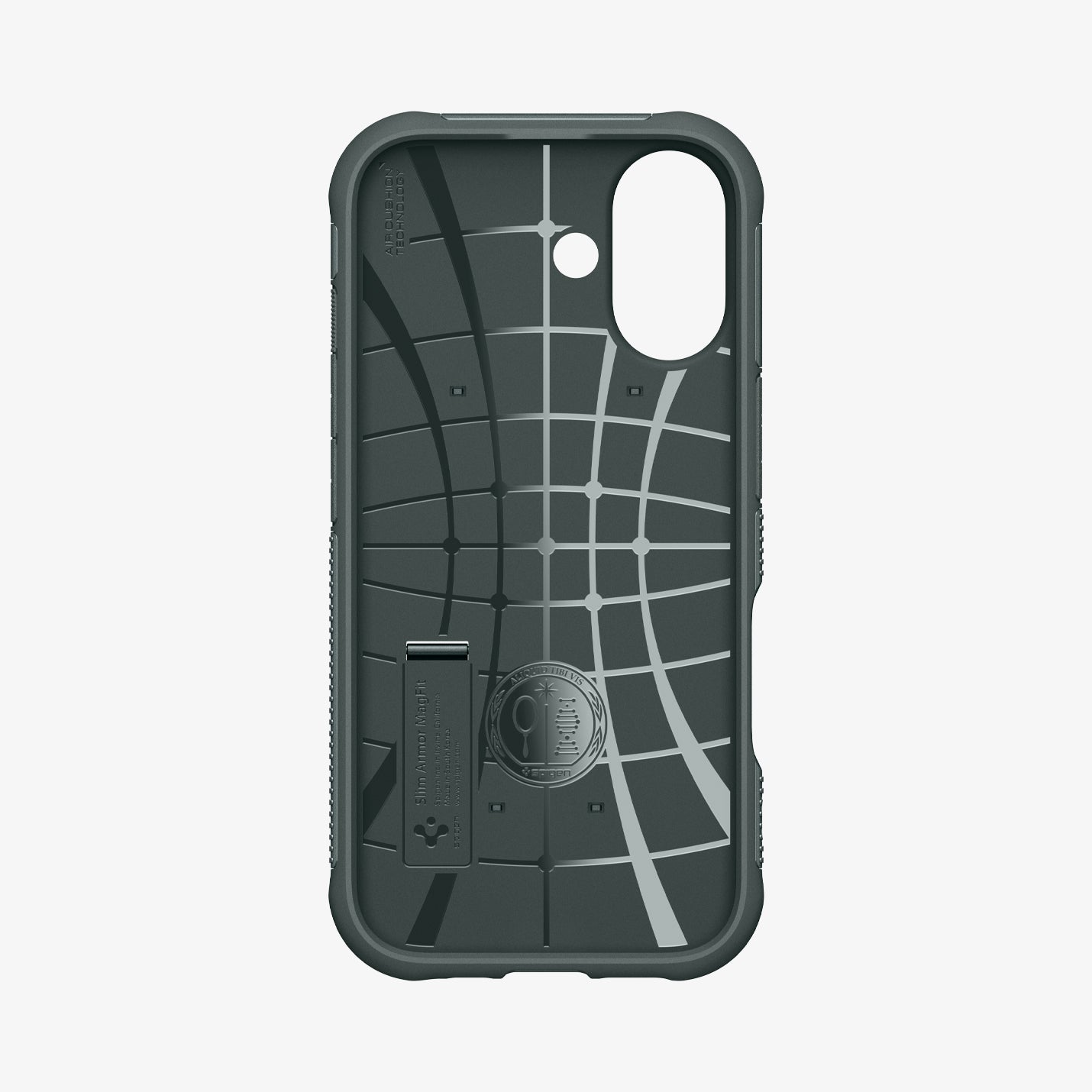 ACS09688 - iPhone 17 Slim Armor (MagFit) in Abyss Green showing the inner case