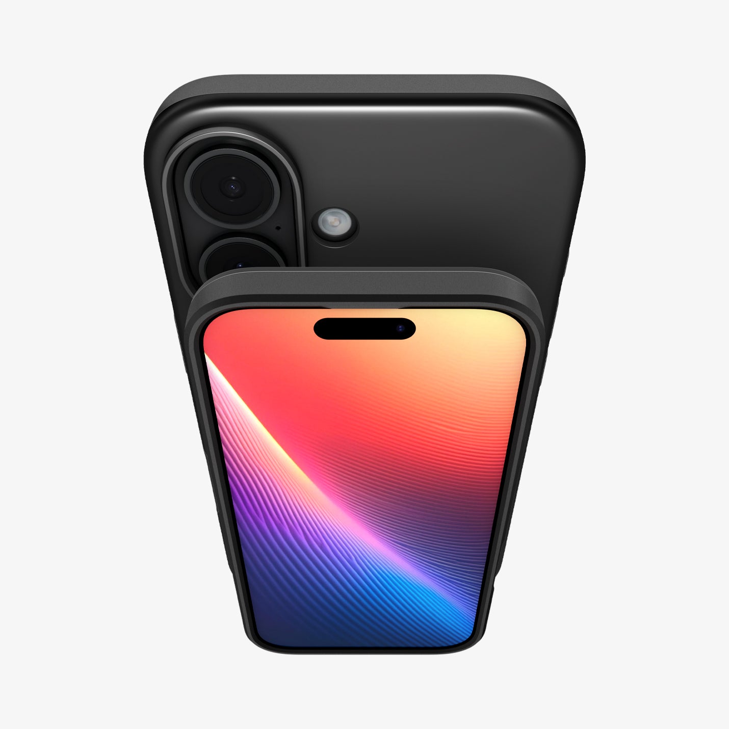 ACS09969 - iPhone 17 Thin Fit (MagFit) in Black showing front and back part with camera