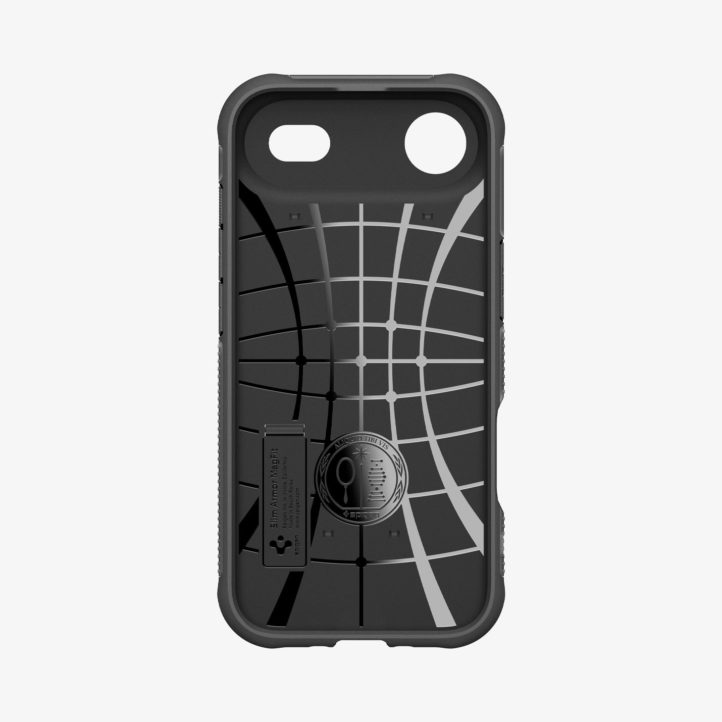 ACS09679 - iPhone 17 Air Slim Armor (MagFit) in Frost Black showing the inner case