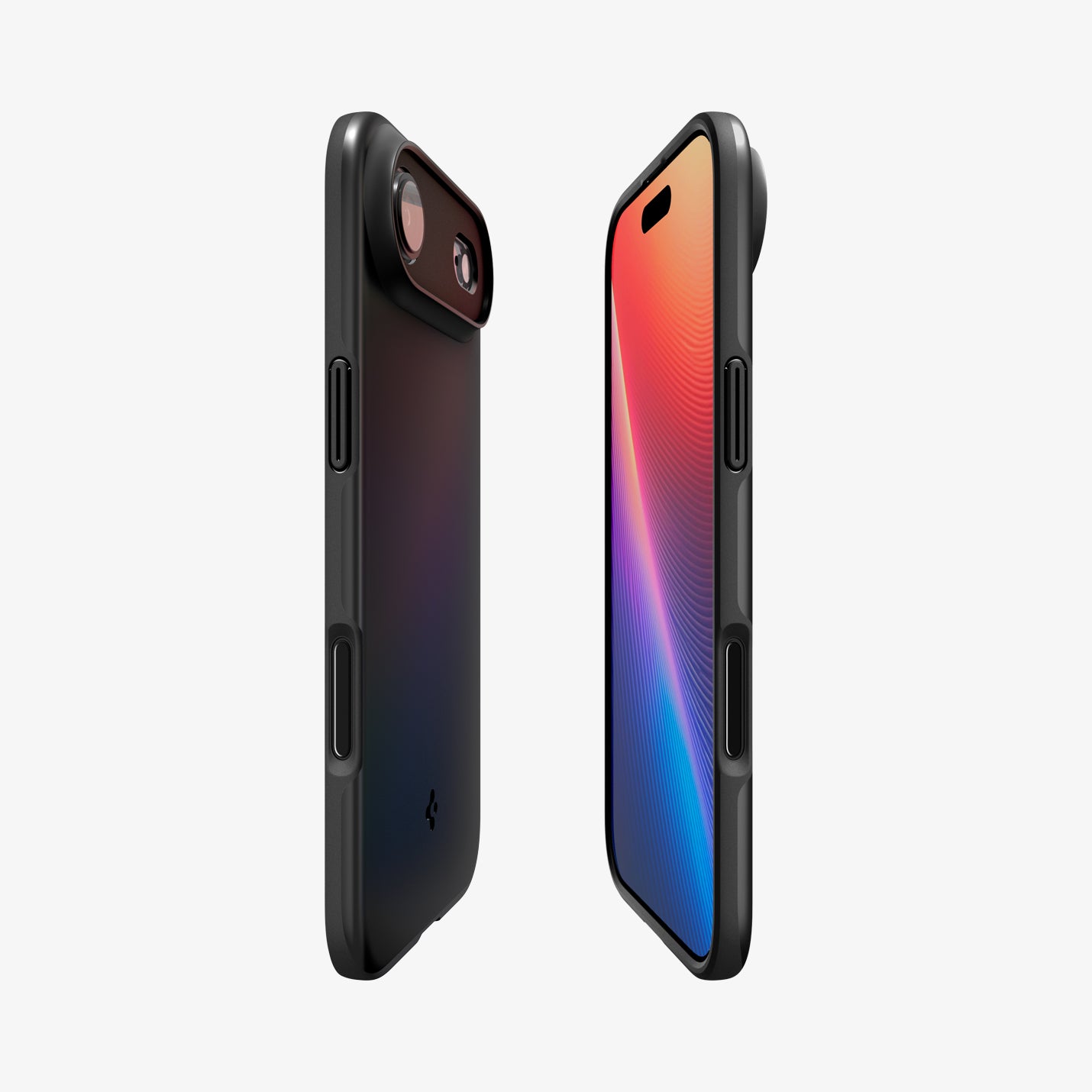 ACS09916 - iPhone 17 Air Thin Fit (MagFit) in Black showing the partial back, partial front, and sides