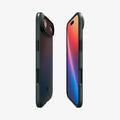 ACS09917 - iPhone 17 Air Thin Fit (MagFit) in Abyss Green showing the partial back, partial front, and sides