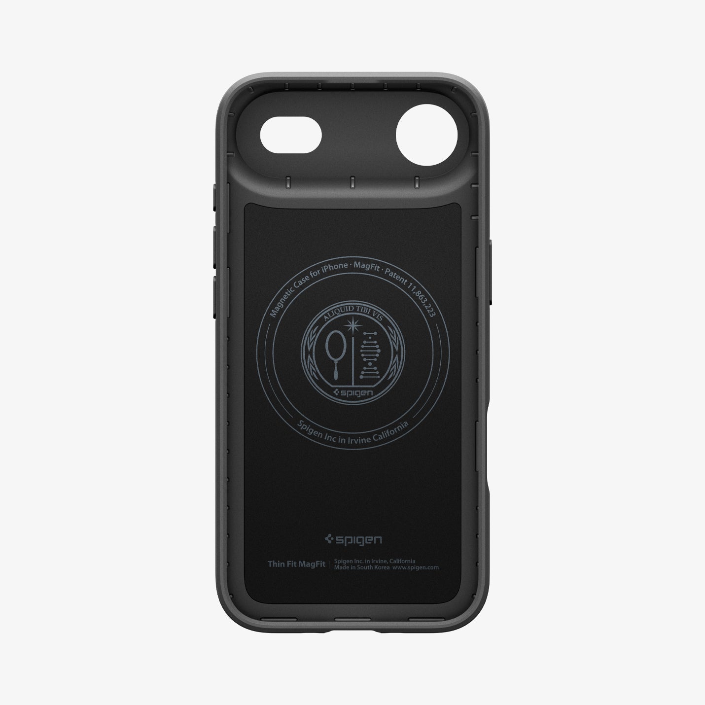 ACS09916 - iPhone 17 Air Thin Fit (MagFit) in Black showing the inner case