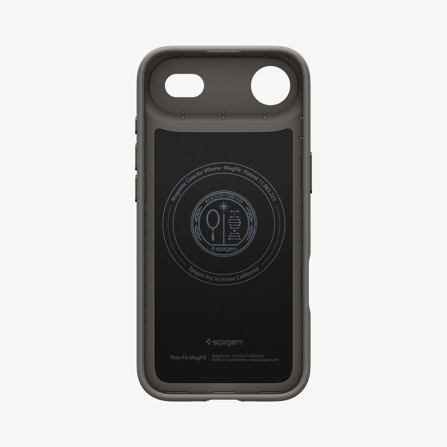 ACS09918 - iPhone 17 Air Thin Fit (MagFit) in Gunmetal showing the inner case