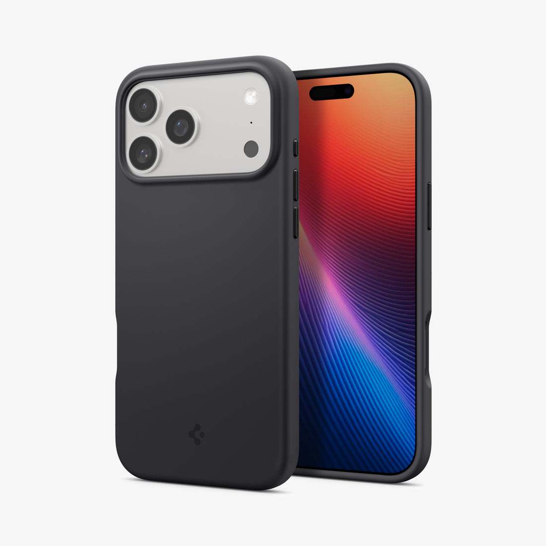 ACS09902 - iPhone 17 Pro Max Silicone Fit (MagFit) Case in black showing the back