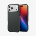 ACS09903 - iPhone 17 Pro Max Silicone Fit (MagFit) Case in green showing the back and front