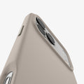 ACS09904 - iPhone 17 Pro Max Silicone Fit (MagFit) Case in stone showing the back zoomed in