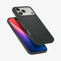 ACS09956 - iPhone 17 Pro Silicone Fit (MagFit) Case in green showing the back, sides and partial front