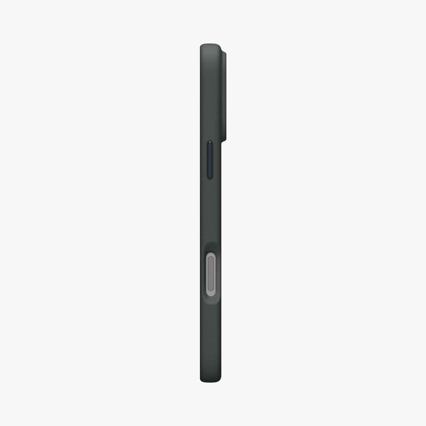 ACS09903 - iPhone 17 Pro Max Silicone Fit (MagFit) Case in green showing the side