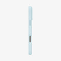 ACS10048 - iPhone 17 Pro Max Silicone Fit (MagFit) Case in blue showing the side