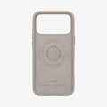 ACS09957 - iPhone 17 Pro Silicone Fit (MagFit) Case in stone showing the inside of case