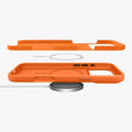 ACS11378 - iPhone 17 Pro Silicone Fit (Mag Fit) in Cosmic Orange showing the side and multiple layers of case