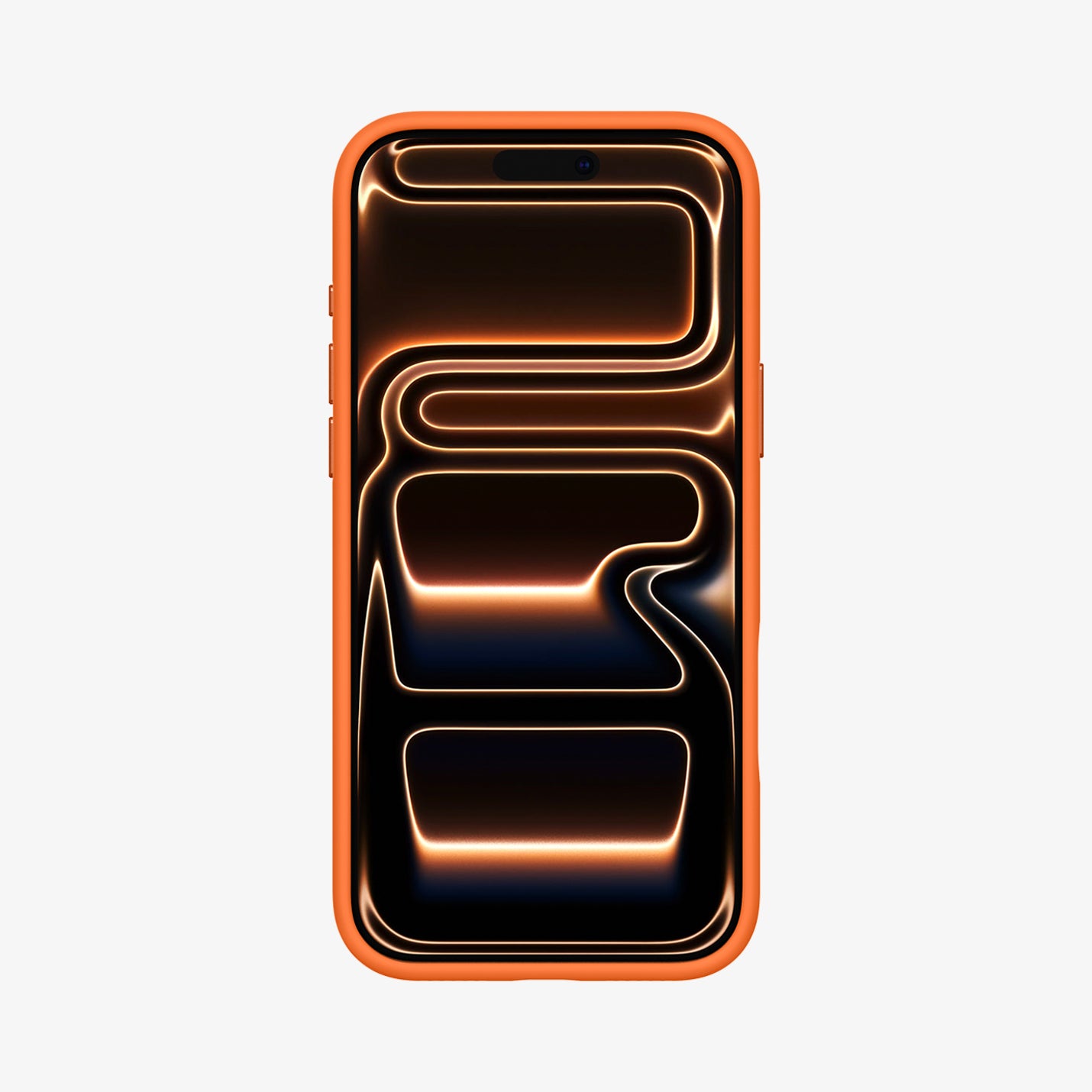 ACS11378 - iPhone 17 Pro Silicone Fit (Mag Fit) in Cosmic Orange showing the front