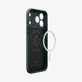 ACS09880 - iPhone 17 Pro Max Thin Fit (MagFit) in abyss green showing inside with magfit magnet