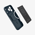 ACS09882 - iPhone 17 Pro Max Thin Fit (MagFit) in Metal Slate showing the inner layer hovering from detached magnet ring plate and the case