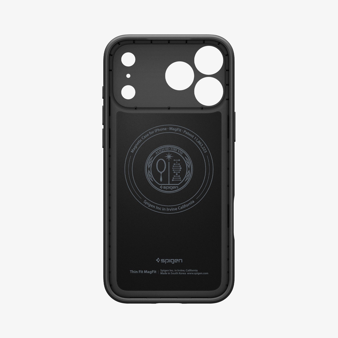 ACS09934 - iPhone 17 Pro Thin Fit (MagFit) in black showing the inner case