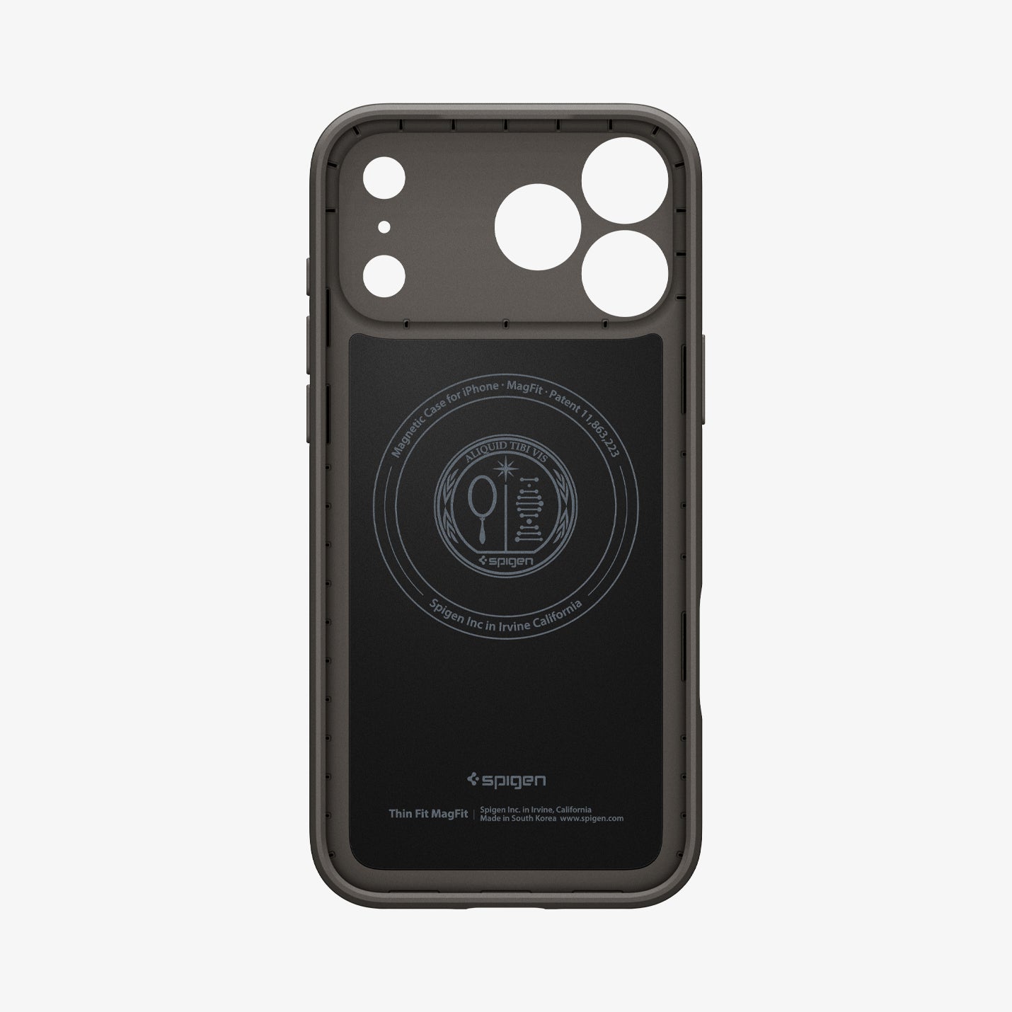 ACS09881 - iPhone 17 Pro Max Thin Fit (MagFit) in Gunmetal showing the inner case