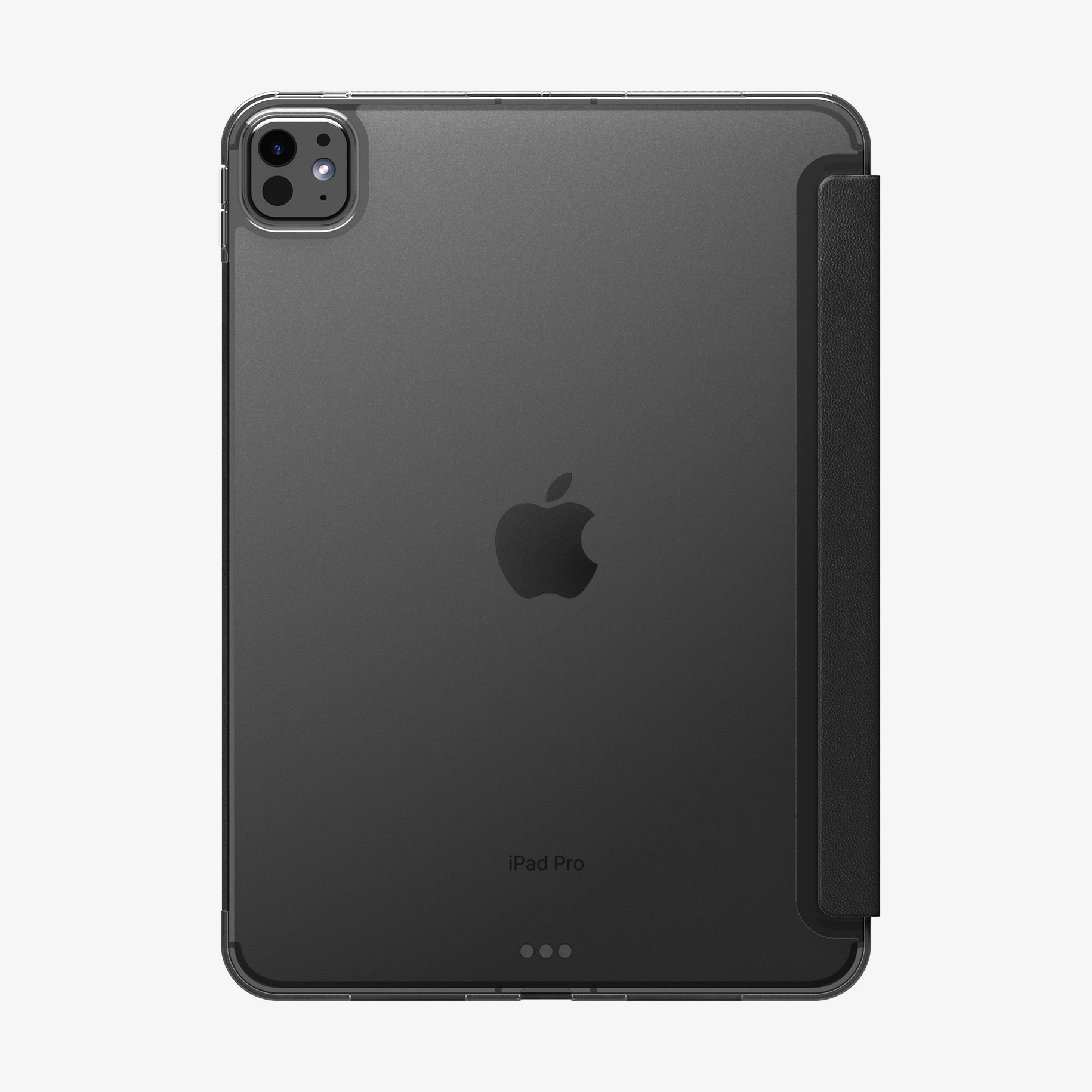 ACS09440 - iPad Pro 11-inch (2024) Case Liquid Air Folio in Black showing the back