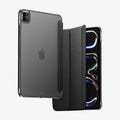 ACS09440 - iPad Pro 11-inch (2024) Case Liquid Air Folio in Black showing the back, partial front and front of the device