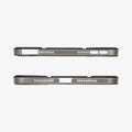 ACS03762 - iPad Mini 7 Liquid Air Folio showing top and bottom edge views with precision cutouts for the charging port, speakers, and pencil slot