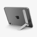 ACS11625 - Close-up of the Spigen case's kickstand extended near the top edge of an iPad Mini